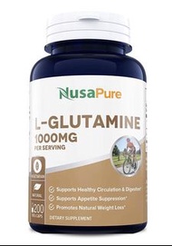 NusaPure L - Glutamine 左旋麩醯胺酸1000毫克，200粒膠囊