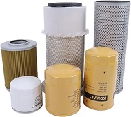 Filter Kit (Air, Fuel, Oil, Hydraulic Service) Compatible for Caterpillar Excavator E70B Mitsubishi 