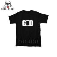 KATUN Furo Store GOD OF SMARTPHONE Short Sleeve T-Shirt, 30s Combed Cotton, Black