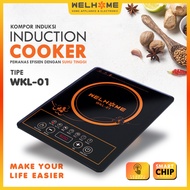 WELHOME Kompor Listrik Induksi Low Watt Kompor Listrik Portable WKL-01/02/03