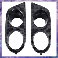 (Y W Z H)Real Carbon Fog Light Cover Surrounds Air Duct for     3 Series E46 M3 01-06