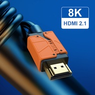 Hagibis HDMI 2.1 2.0สาย48Gbps ความเร็วสูง8K/60Hz 4K/120Hz 144Hz สายดิจิตอล2.0สำหรับ HDTV แล็ปท็อป PS3 PS4 PS5 XBox Projector NS Monitor คอมพิวเตอร์ HDMI To HDMI เชื่อมต่อสายแสดงผลวิดีโอ0.5M 1M 2M 3M 5M