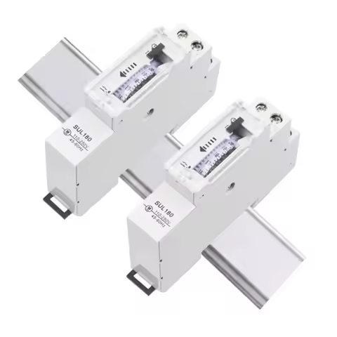 Mechanical Timer SUL180 15 Minutes 24 Hours Programmable Din Rail Time Switch Relay Measurement Anal