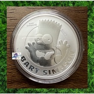 2022 Tuvalu Silver 1oz Bart Homer Simpson