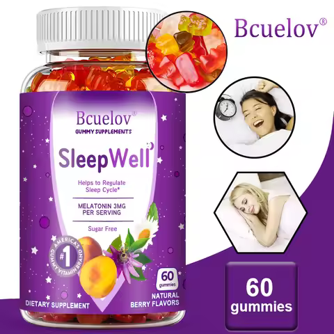 Melatonin Gummies 3 Mg - Fall Asleep Naturally, Fight Insomnia, Support Immunity, Improve Rest Quali
