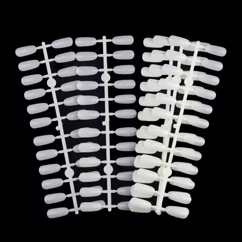 TP 240pcs Nail Display Tips Natural Color False Acrylic Nail Art Tips for Nail Display Book Gel Poli