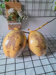 kelapa gading lukis 7 bulanan/ kelapa lukis wayang untuk acara tingkepan