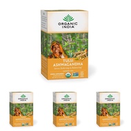 Organic India Calming Tulsi Herbal Tea Favorites - Ashwagandha, Honey Chamomile, Sleep - Adaptogen, 