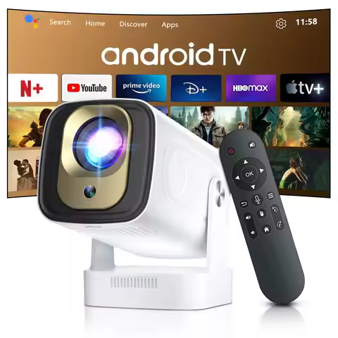 Smart Projector HY260 PRO Android 11 Projector 4K Native 1080P Auto Focus Native 330ANSI Dual Wifi B