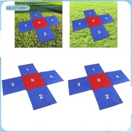 [mojotorw7] Kids Jumping Pad Cross Shaped Gift for School Team Building Games Team Race