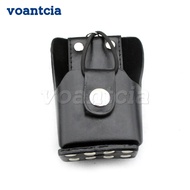 Two Way Radio Leather Protective Sleeve Shoulder Bag Hard Holster Case for Motorola GP328plus Mag On