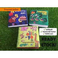 Softbook ABC, NOMBOR, HURUF HIJAIYAH || CLOTH BOOK