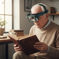 ASI Professional  Magnifier for Seniors 16x 20x 25x 35x Upgradedfortable Visual Aid for Reading Fine