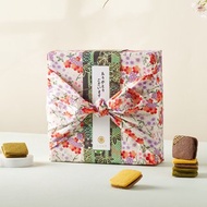 【七見櫻堂】緋寒花見風呂敷綜合手工餅乾禮盒