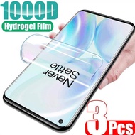 3Pcs Full Cover Hydrogel Film For OnePlus 6 6T 7 7T 8 8T 9 10 R T Pro 5G Screen Protector For One Plus Nord CE 2 2T N10 N100 Lite 5G