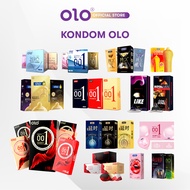 Kondom OLO 001 Semua Varian OLO Tersedia Tipis Gerigi Ultra Thin Kuat Sangat Tipis Privasi Aman