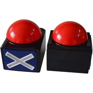 Game Answer Buzzer 2 Pcs, Game Buzzer Alarm Sound Play Button with Light Trivia Quiz Got Talent Buzz