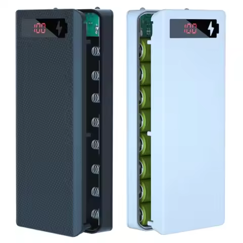 DIY Power Bank 18650 Battery Case Power Bank Battery Storage Box Powerbank Box Charger Shell Case 8X