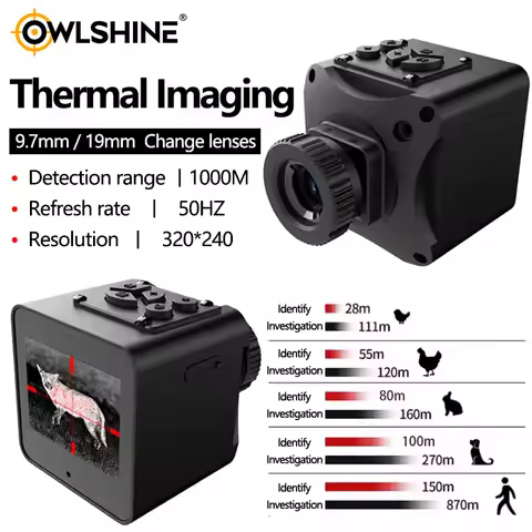 JS Nighthawk X2 9.7mm 19mm Aluminum Alloy Thermal Imager 320x240 High Resolution Night Vision Device