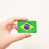 COUNTRY FLAG EMBROIDERY PATCH BRAZIL FLAG EMBROIDERED BADGE/ LATIN SOUTH AMERICA IRON PATCH