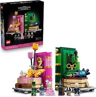 LEGO Wicked Glinda & Elphaba Bookends 75691, for Shelves or Home Decor, Fantasy Gift Building Sets f