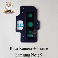 Rear CAMERA Glass+SAMSUNG NOTE 9 FRAME ORIGINAL CAMERA Lens