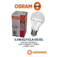 1PC GENUINE OSRAM LED VALUE CLASSIC A 40 LED BULB 5.5W E27 170-250V DAYLIGHT