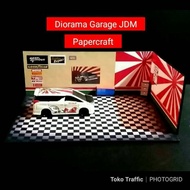 Jdm Garage Diorama Papercraft
