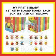 My First Library Boxset of 10 Board Books for Kids Toddler Books Activity Book for 2 Years Old
