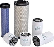 Filter Kit fit for Kubota M7060 M6060 Tractor V3307-CR-TE4 Engine Replaces 59800-26110, 3A111-19130,