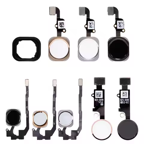 1pcs Home Button with Flex Cable for iPhone 5 5C 5S 6 6Plus 6s plus 8 7 7Plus Home button Flex Assem