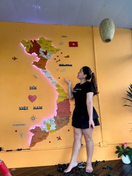 BẢN ĐỒ GỖ 34 TỈNH THÀNH MỚI NHẤT