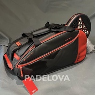 [READY] NOX Luxury Open Padel Bag Premium Thermal Padel Bag Black Red l Men's Padel Bag Wanita | Pad