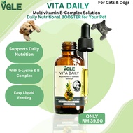 Vita Daily Pet Multivitamin Drops | Vitamin B Complex + Lysine | Cat & Dog Supplement | 50ml