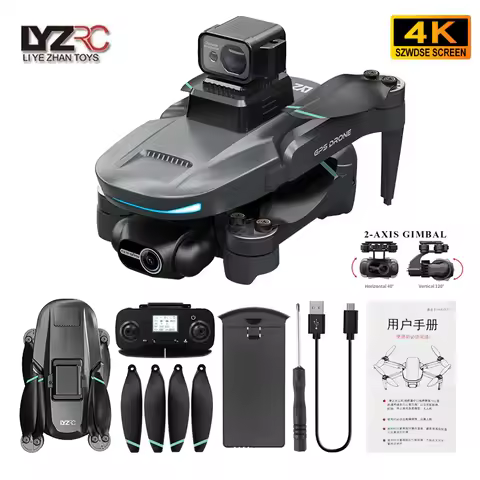 L200 GPS Drone 4K Professional HD Dual Camera 5G WIFI Brushless FPV Quadcopter Foldable 2-axis Gimba