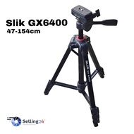 SLIK GX6400 Tripod 3 Way Height 154cm Folding 47cm DSLR/Mirrorless/Film Camera
