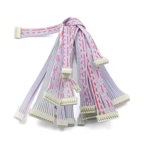 1Pcs JST 2.0mm Pitch Connector Cable PH2.0 Plug Line Length 30/20/10CM Red and White 2P/3P/4P/5P/6P/