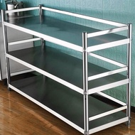stainless steel kitchen table storage rack oven rak storage shelf multipurpose meja stainless steel kitchen