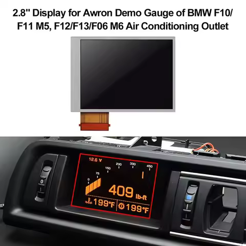 2.8" Display for Awron Demo Gauge of BMW M3 M4 Air Conditioning Outlet