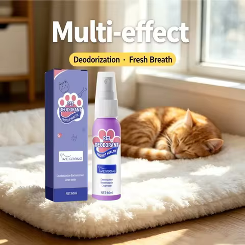 Bestseller Natural Pet Mouth Freshener Spray DogCat Bad Breath Remover Oral Cleaning Deodorant Odor 