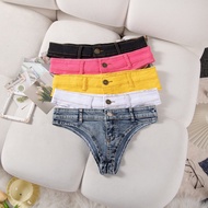 615# women sexy night club hot pant low waist extra-short denim shorts