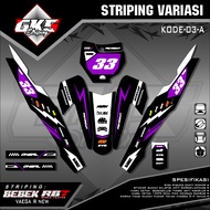 UNGU Yamaha VEGA R NEW MOTOR RBT BEBEK MODIF/BEBEK CUSTOM SUPERMOTO YZ CRF KLX KX KTM RBT VIRAL PURP