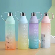 Cute Gradient Infused Drinking Bottle Tumbler 1 Liter HN-533 | 1 Liter Aesthetic Tumbler