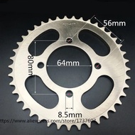 1PCS Motorcycle sprocket/ YBR125 36-49T motorcycle sprocket/Engine Sprocket 428# 36/39/41/43/45T Tee