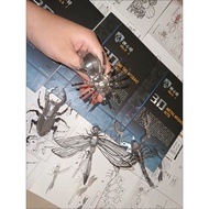 Set of 5 Metal Earth 3D Laser Cut Models - Bugs: Scorpion, Stag Beetle, Tarantula, Praying Mantis, &