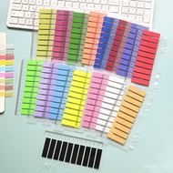 Pure Color Index Stickers Students Can Write Marks Classification Labels Stickers Loose-Leaf Ruler S