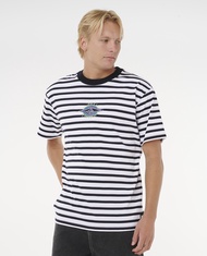 RIPCURL เสื้อยืดผู้ชายลายขวาง 0TJMTE RAW ENERGY STRIPEY TEE  2025-S1