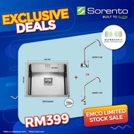 Sorento LIMITED SALE Kitchen Sink and Kitchen Faucet Bundle