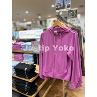 WOMEN AIRism Jaket Mesh Hoodie Proteksi Sinar UV UNIQLO --U_U"