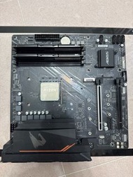 GIGABYTE B550M AORUS ELITE主版+RYZEN 5 3600+8Gb ram x2
